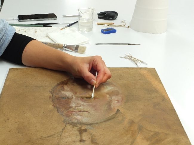 image005 Obraz Pinkasa w pracowni konserwatorskiej. Fot. Piotr Pietrzak