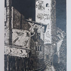 1542 A-H, Stanisław Witowski z Jasła, Paczków, Wieża Głodowa, drzeworyt