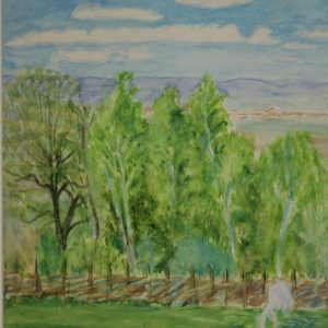 4528 A-H, Stanisław Witowski z Jasła, Wiosna, 1945, akwarele, 34,5 x 28,5 cm