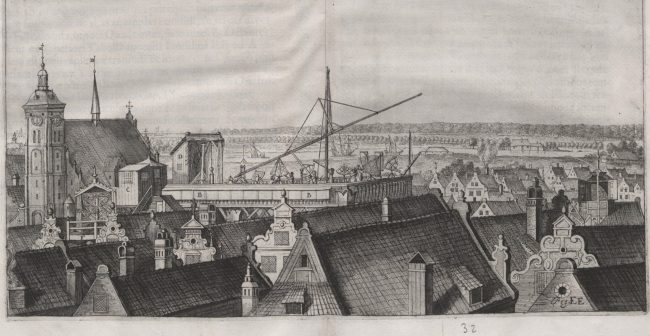 Obserwatorium Jana Heweliusza na dachach trzech kamienic w Gdańsku