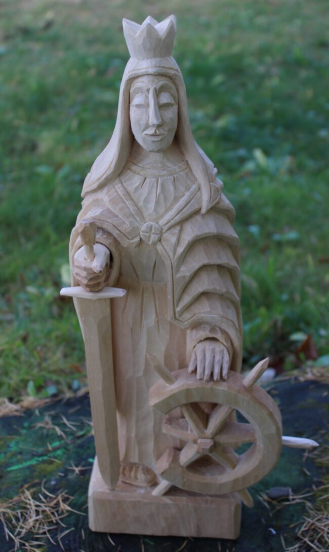 na stronę pomniejszone Jan Wojtas, św. Katzrzyna Aleksandryjska, Przysiek, 2021 r.