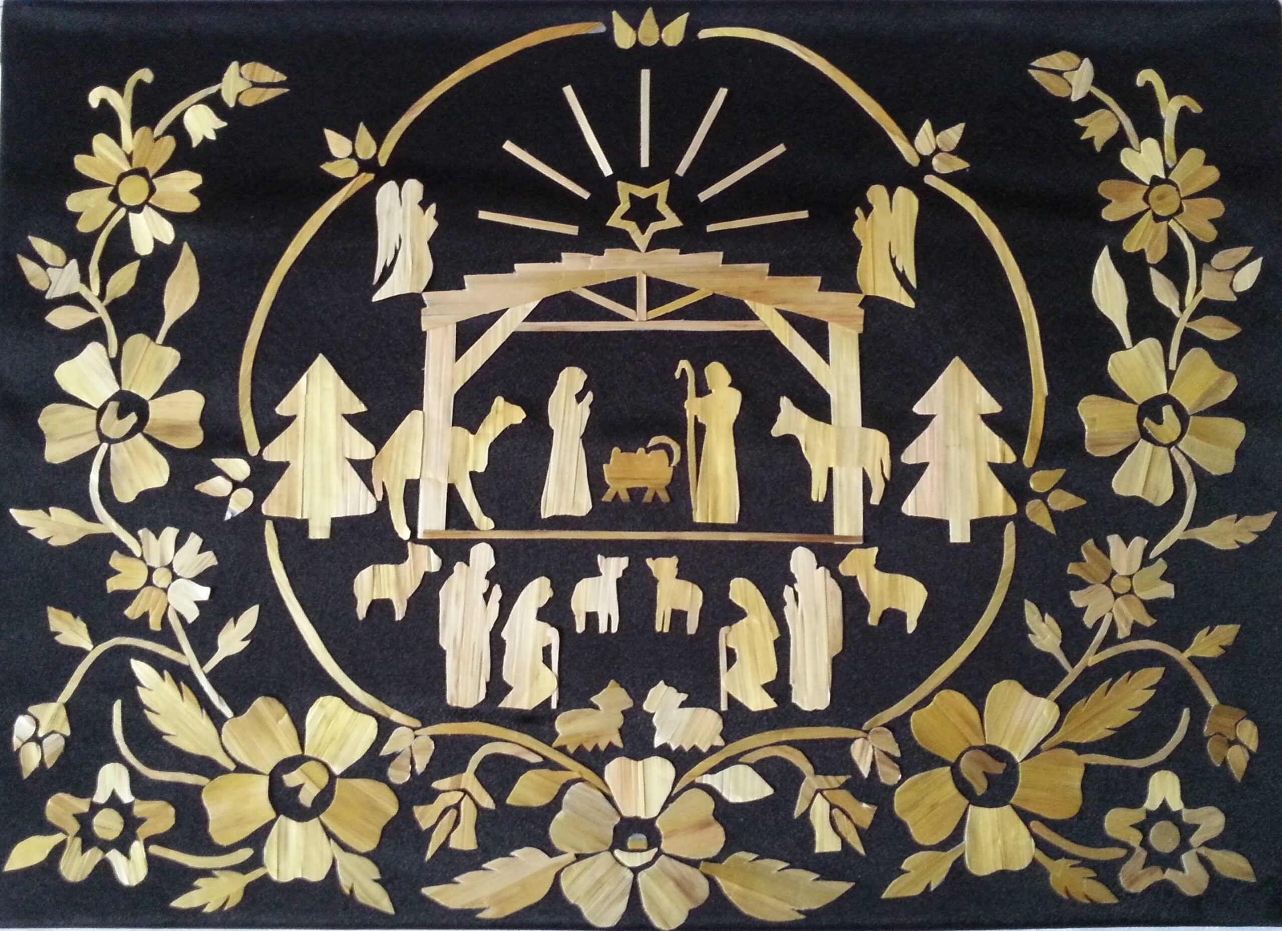 20211217_113533 Konkurs Bożonarodzeniowy. Wycinanka wyklejanka inspirowana tradycją: I miejsce – Pani Gabriela Depczyńska – Szerzyny.