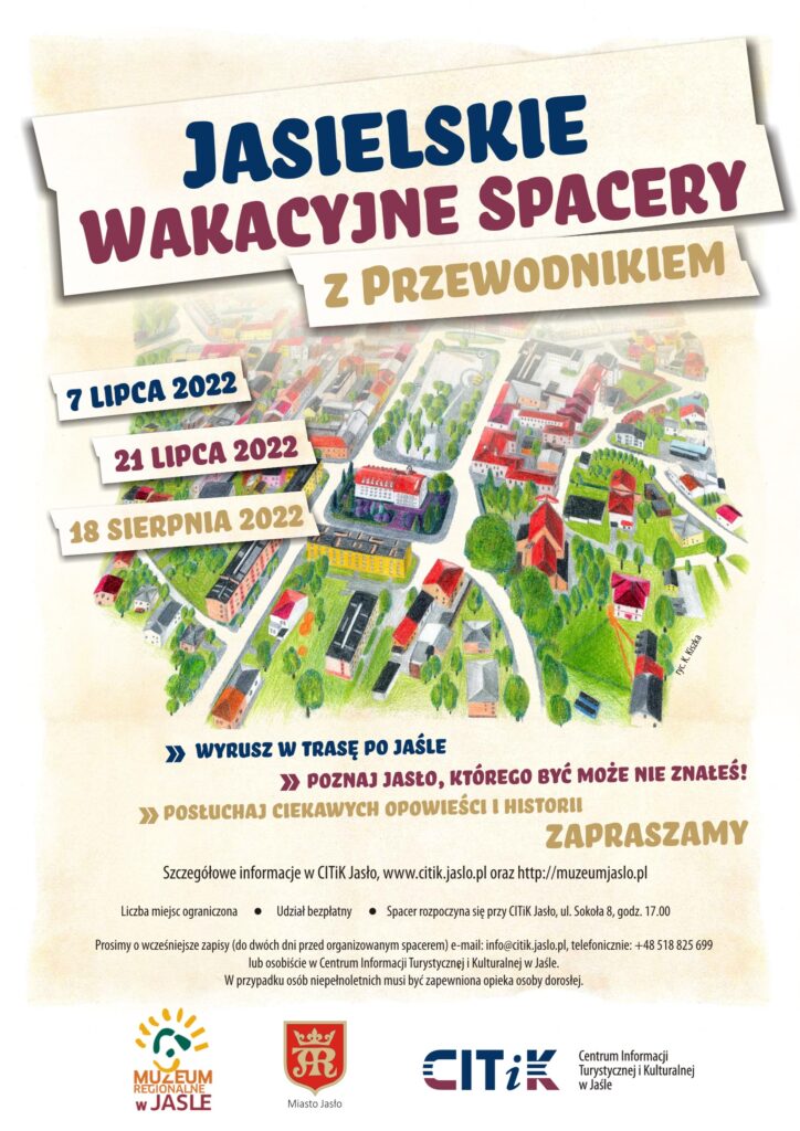 jasielskie wakacyjne spacery z przewodnikiem – 21.07.2022