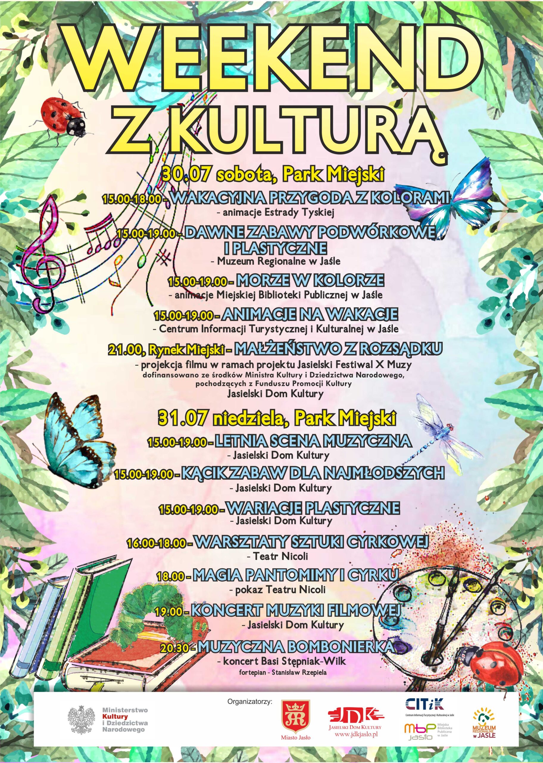 plakat weekend z kulturą