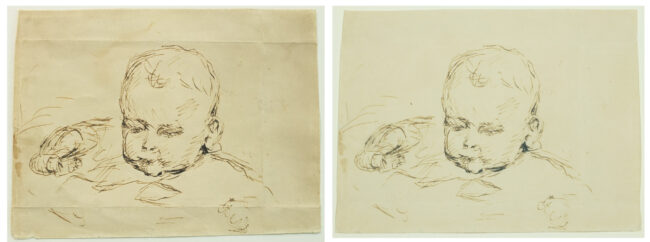 Bartek przed i po bez ramy