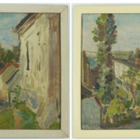 468 AH, Jan Wodyński, Fragment Jasła, olej na dykcie, 193,  23 x 34 cm - obrazek 2