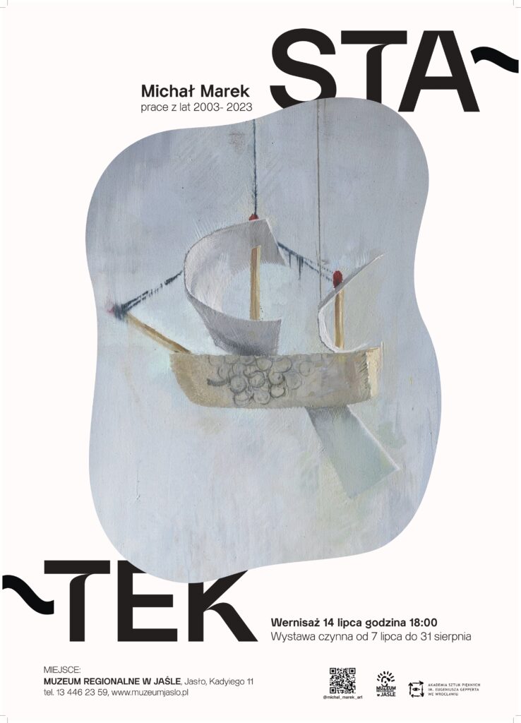 statek - wystawa michała marka, zaproszenie