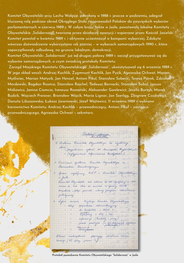 z nadziei w odważne działanie - początki jasielskiego samorządu