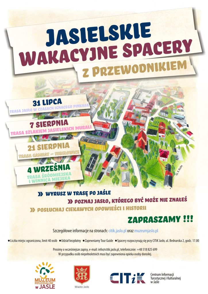 wyrusz z nami na letnie spacery po jaśle!