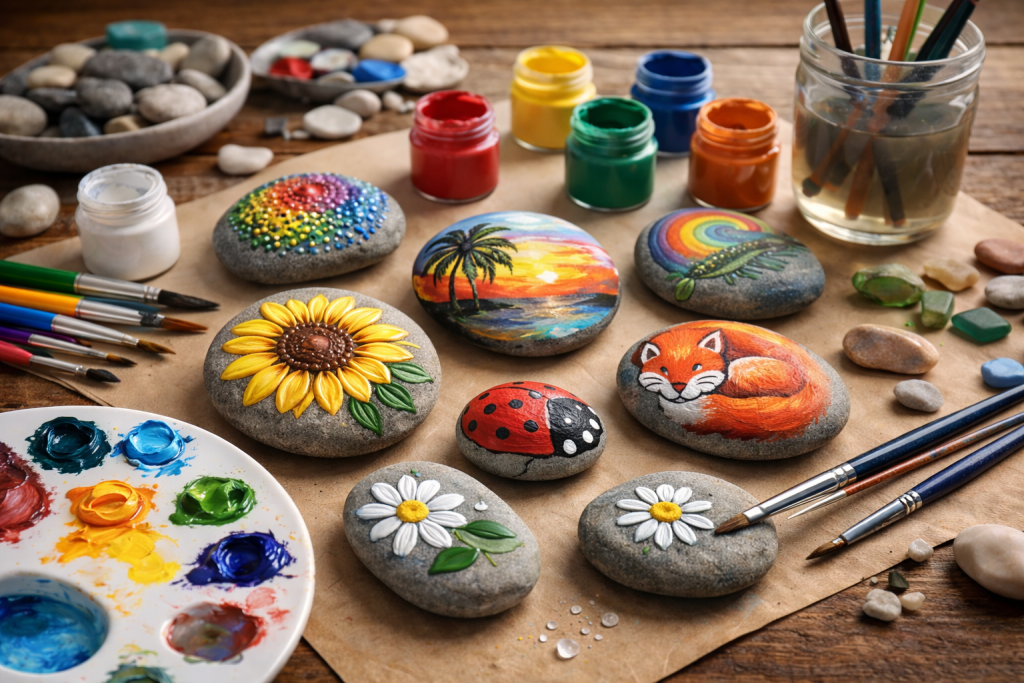malowanie na kamieniach