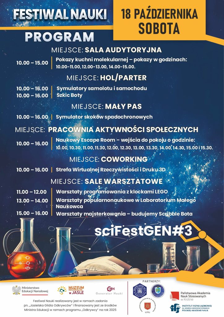 już za  dni generator nauki gen i muzeum regionalne w jaśle otwierają swoje drzwi dla wszystkich ciekawych świata!