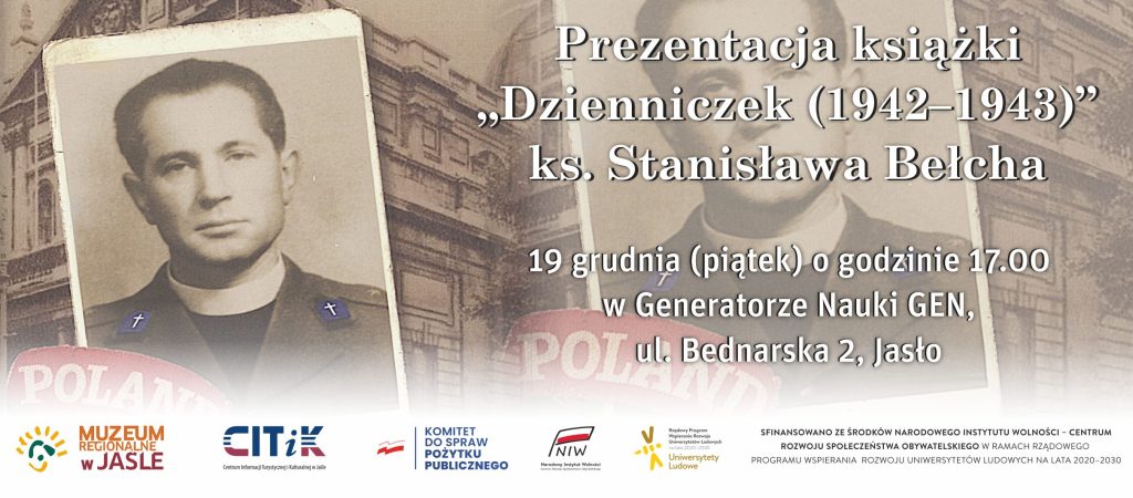 spotkanie promocyjne książki „dzienniczek (1942–1943)” ks. stanisława bełcha!