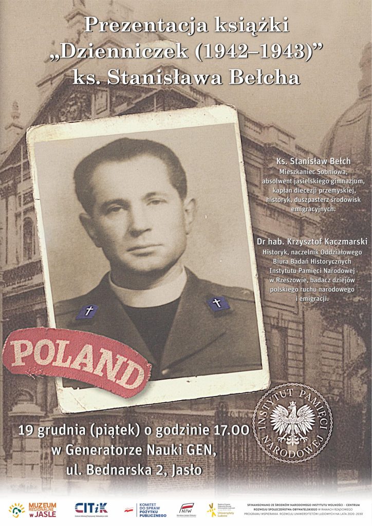 spotkanie promocyjne książki „dzienniczek (1942–1943)” ks. stanisława bełcha!