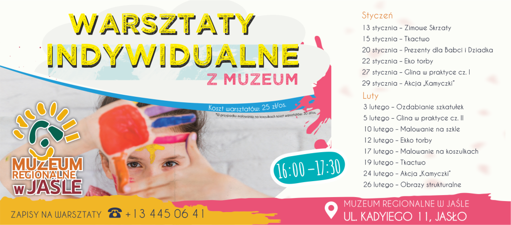 ruszają indywidualne warsztaty w nowym roku w muzeum regionalnym w jaśle!