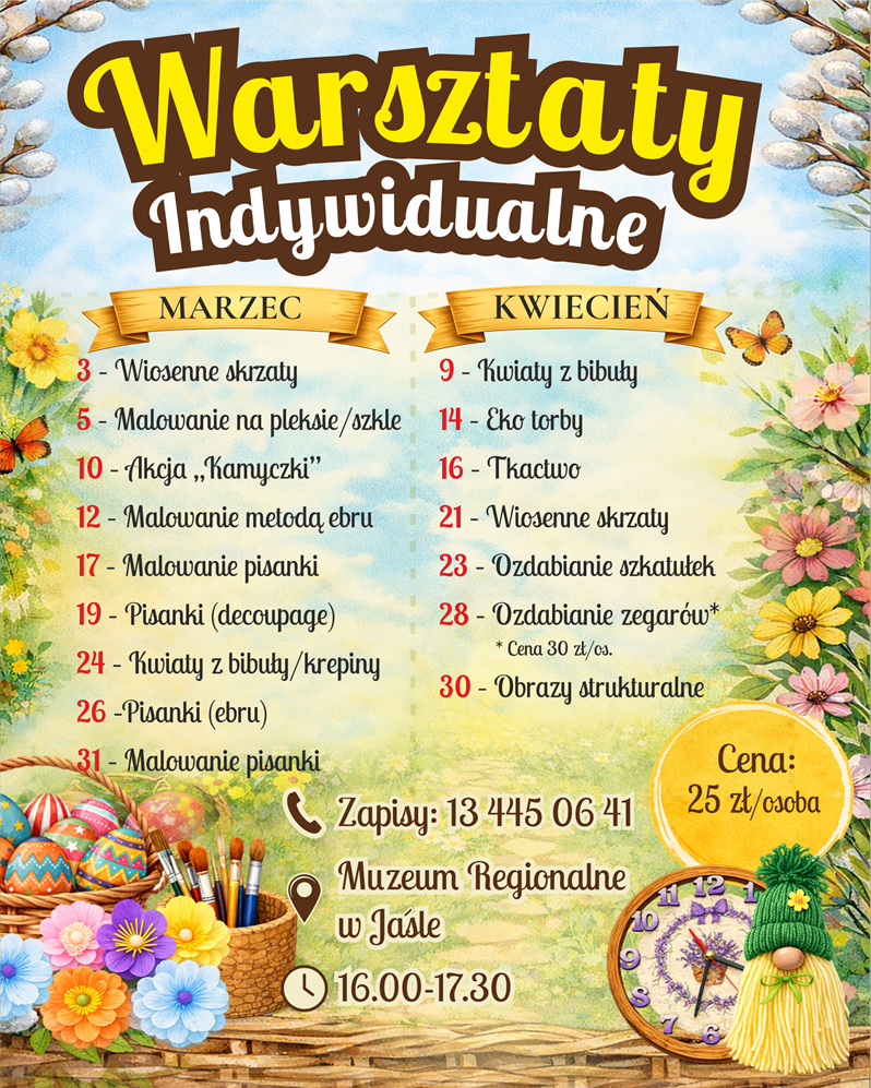rusza wiosenna edycja warsztatów indywidualnych!
