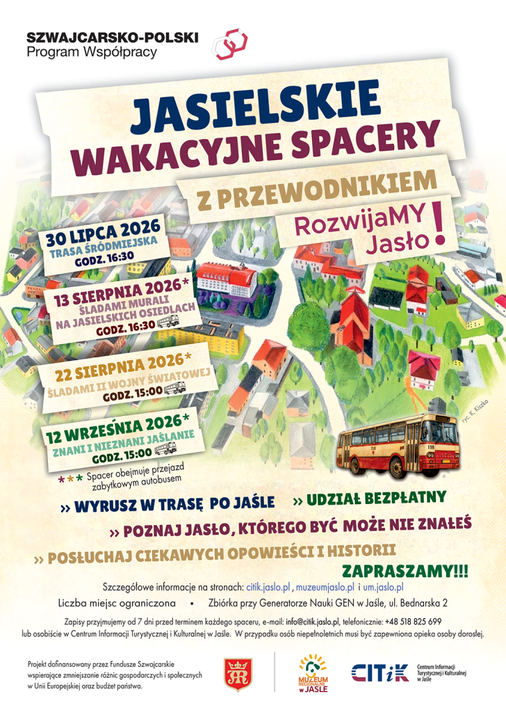 ruszają jasielskie wakacyjne spacery z przewodnikiem!