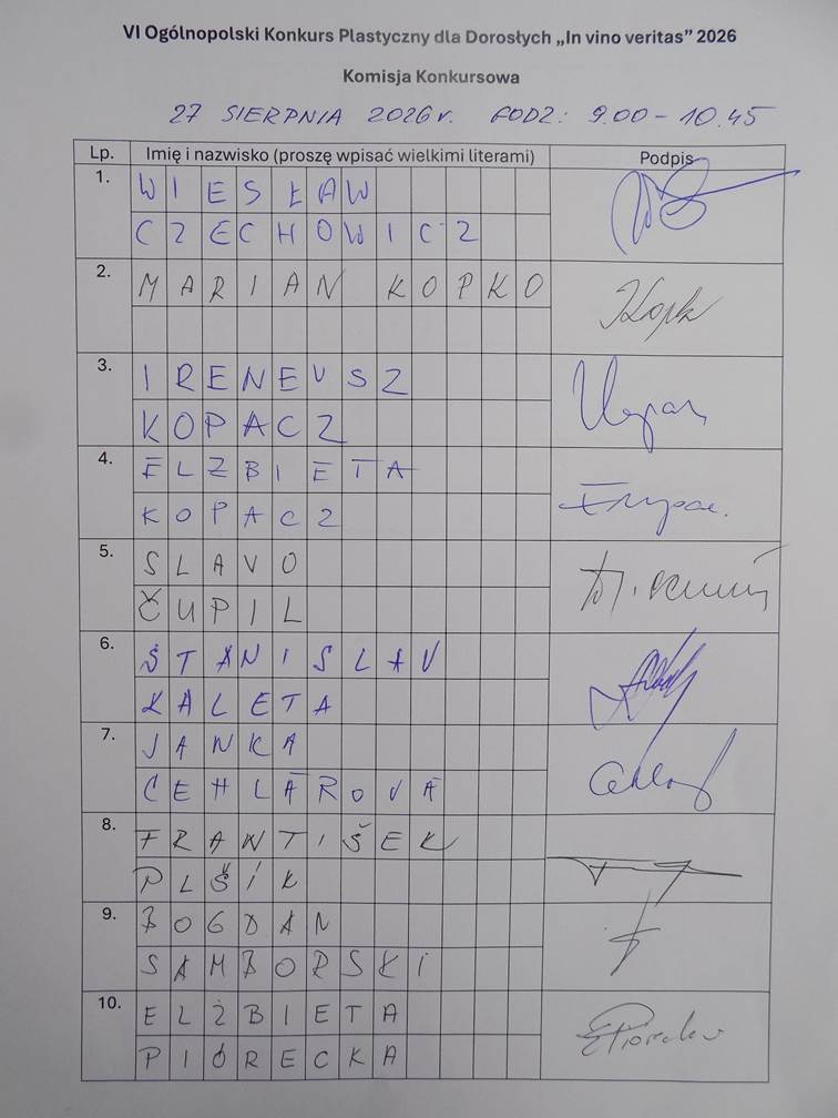 vi ogólnopolski konkurs plastyczny dla dorosłych „in vino veritas” 2026 rozstrzygnięty!