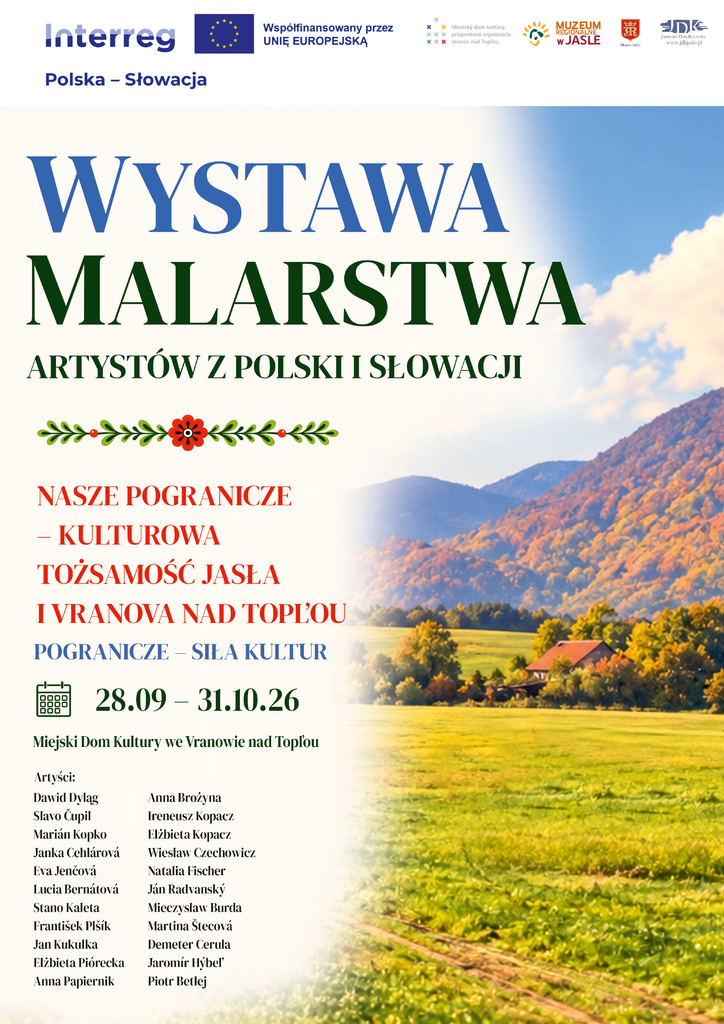sztuka, która łączy. zapraszamy na wernisaż i wystawę prac artystów z polski i słowacji